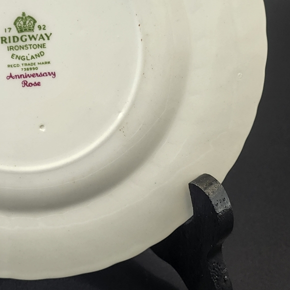 Ridgway Anniversary Rose Small plate - Picture 11 of 12